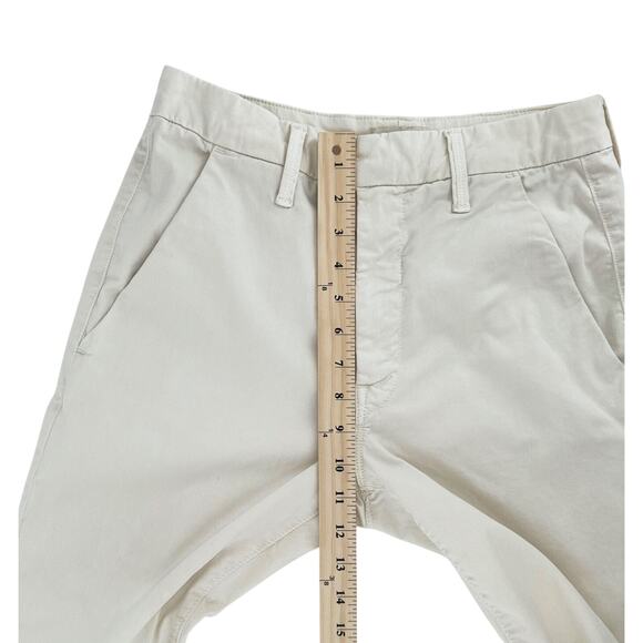 Mother The Straight Ankle Shaker Prep Pants Size 27 Preppy Classic Ivory Chino - Picture 10 of 11